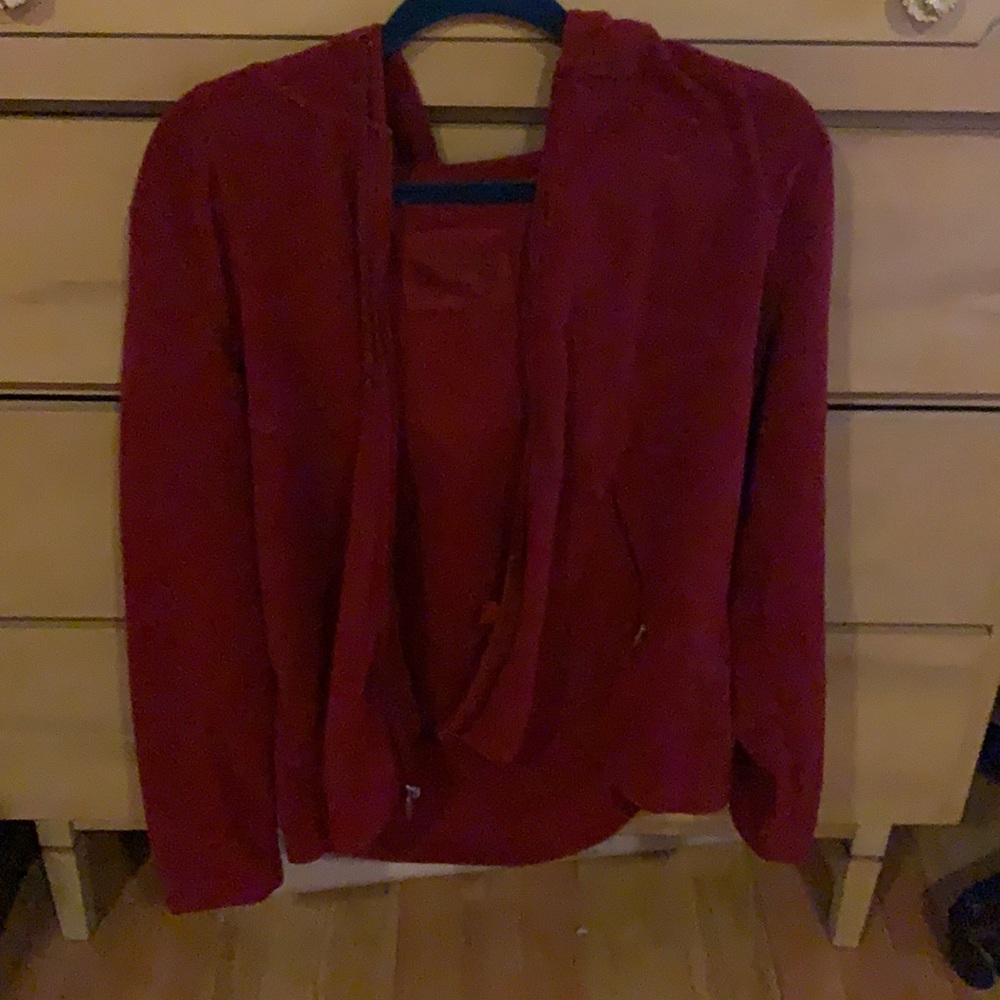 Maroon Zip-Up Jacket
